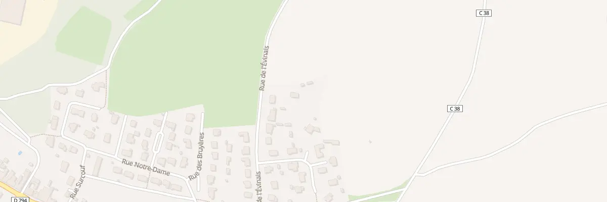 Plan du 18 Rue de l’Evinais à Plancoët