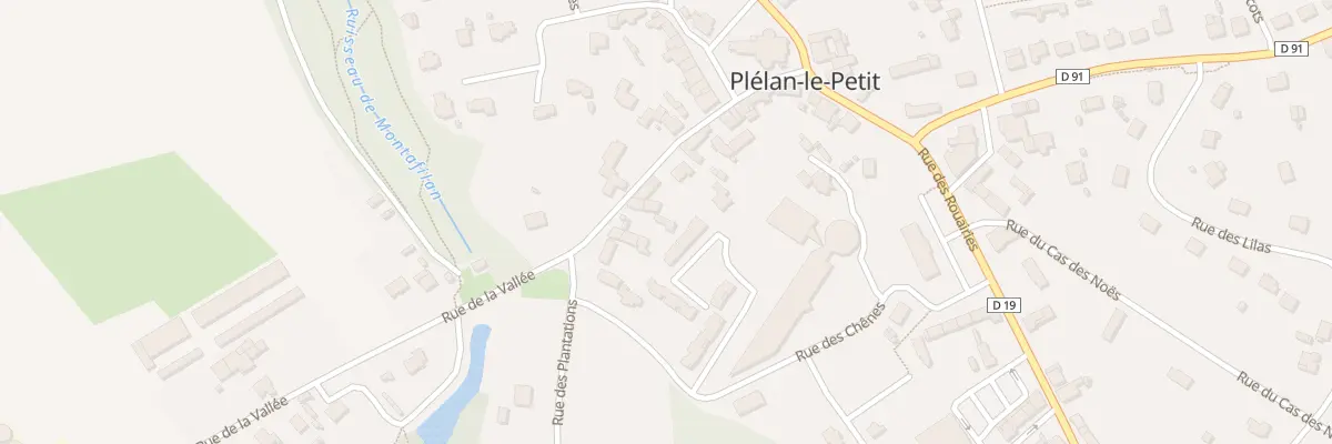 Plan du 15 Rue de la Vallée à Plélan-le-Petit