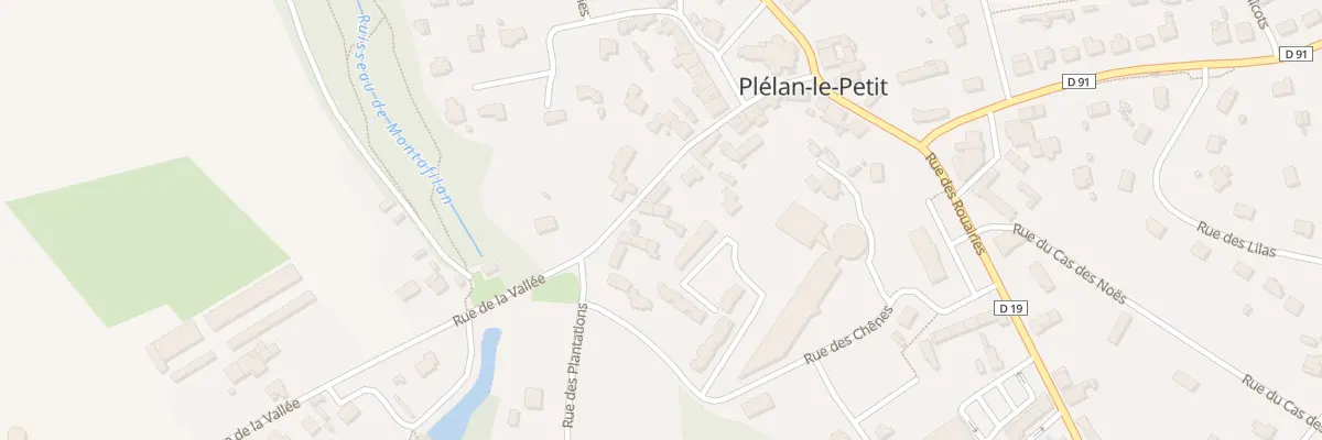 Plan du 13 Rue de la Vallée à Plélan-le-Petit