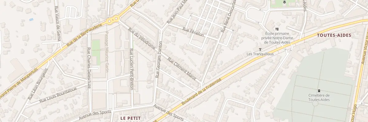Plan du 16 Rue Clément Marot à Saint-Nazaire