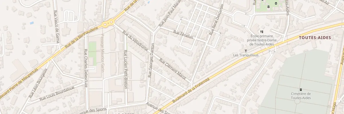 Plan du 20 Rue Clément Marot à Saint-Nazaire