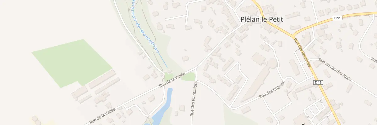 Plan du 6 Rue de la Vallée à Plélan-le-Petit
