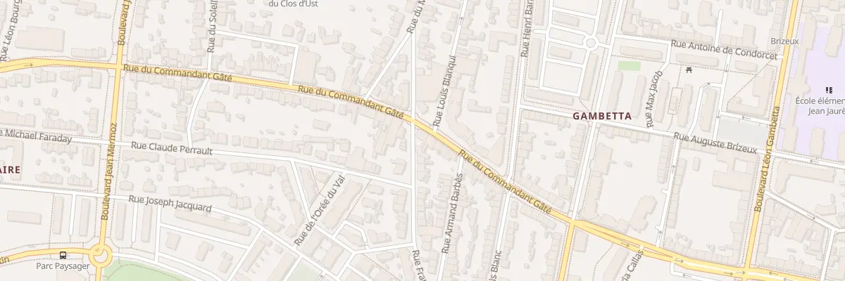 Plan du 33 Rue du Cdt Gustave Gate à Saint-Nazaire
