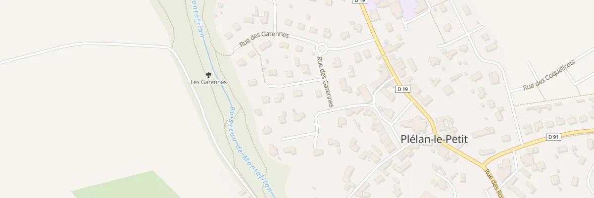 Plan du 22 Rue des Garennes à Plélan-le-Petit