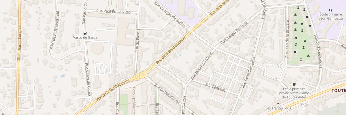 Plan du 43 Rue de la Berthauderie à Saint-Nazaire