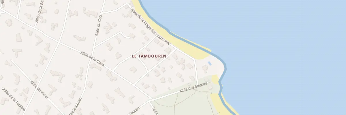 Plan du 7 All de la Plage des Souzeaux à Noirmoutier-en-l’Île