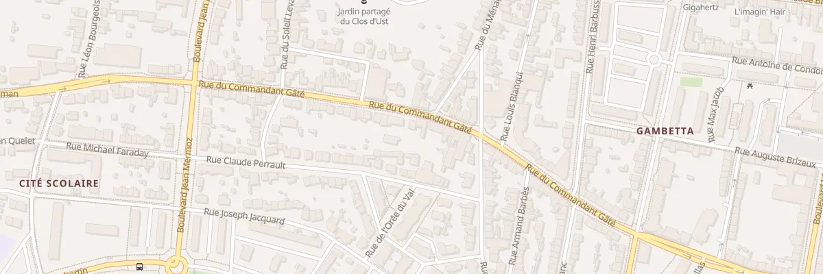 Plan du 45 Rue du Cdt Gustave Gate à Saint-Nazaire