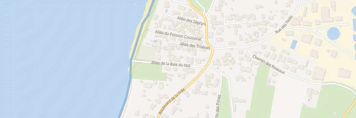 Plan du 8 All de la Baie du Nid à La Plaine-sur-Mer