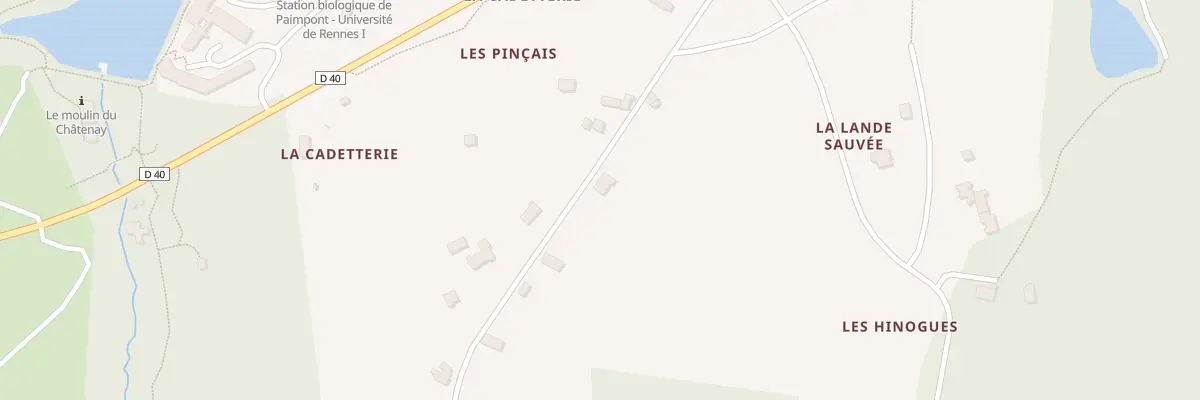 Plan du 6246 Les Pincais à Paimpont