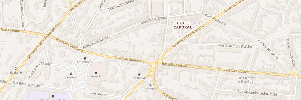 Plan du 2 Rue Jean Gutenberg à Saint-Nazaire