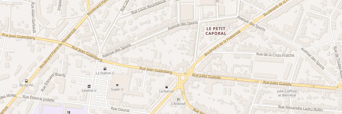 Plan du 8 Rue Jean Gutenberg à Saint-Nazaire