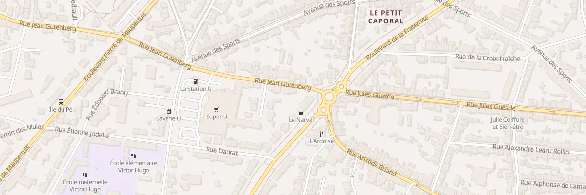 Plan du 1 Rue Jean Gutenberg à Saint-Nazaire