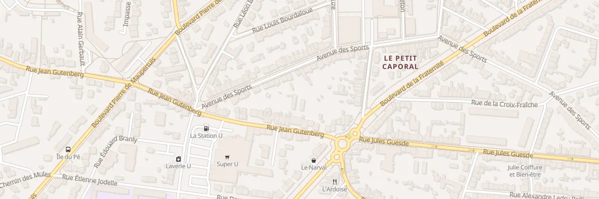Plan du 14 Rue Jean Gutenberg à Saint-Nazaire