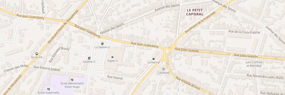Plan du 5 Rue Jean Gutenberg à Saint-Nazaire