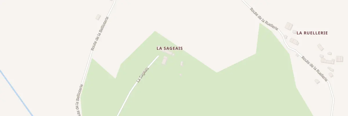 Plan du 1024 La Sageais à Missillac