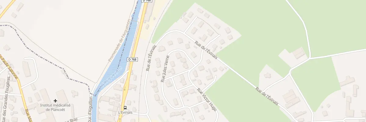 Plan du 7 Rue Jules Verne à Plancoët