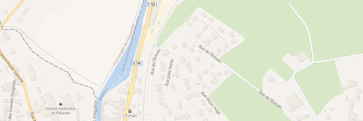 Plan du 9 Rue Jules Verne à Plancoët