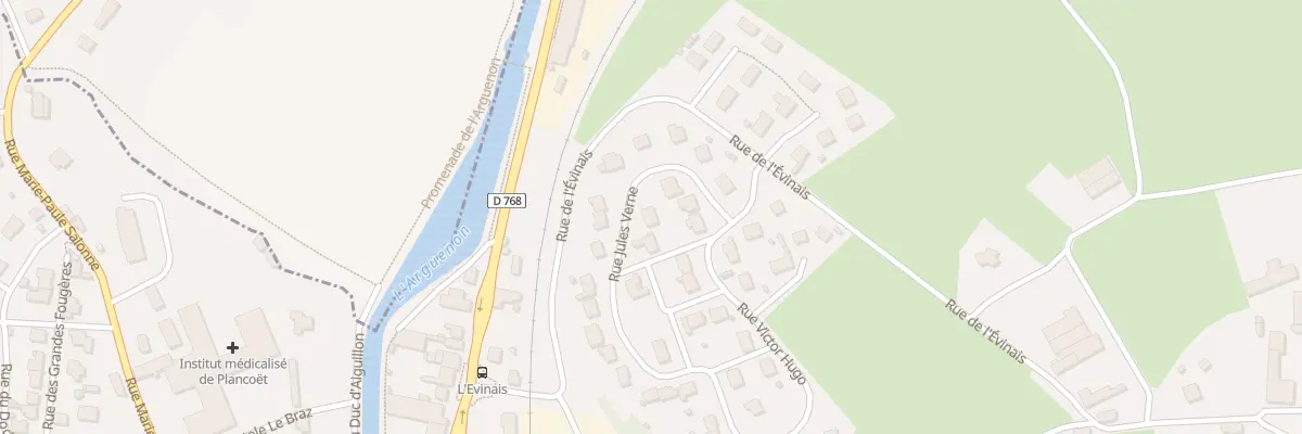 Plan du 11 Rue Jules Verne à Plancoët
