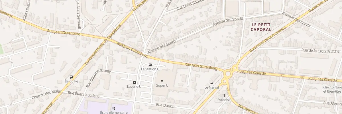 Plan du 34 Rue Jean Gutenberg à Saint-Nazaire
