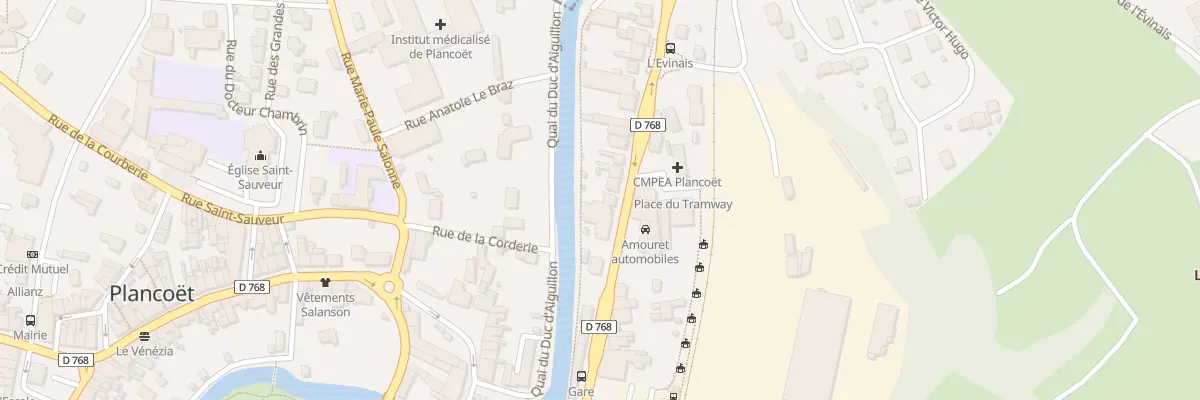 Plan du 9 Rue de Dinard à Plancoët