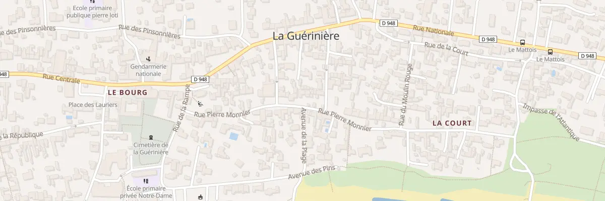 Plan du 23 Rue Pierre monnier à La Guérinière