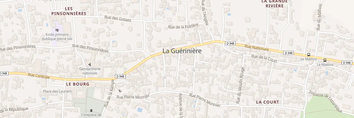 Plan du 30 Rue Nationale à La Guérinière