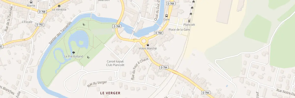 Plan du 1 Rue de l’Abbaye à Plancoët