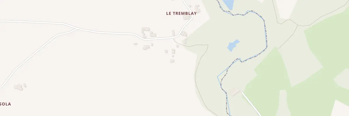 Plan du 6 Le Tremblay à Mégrit