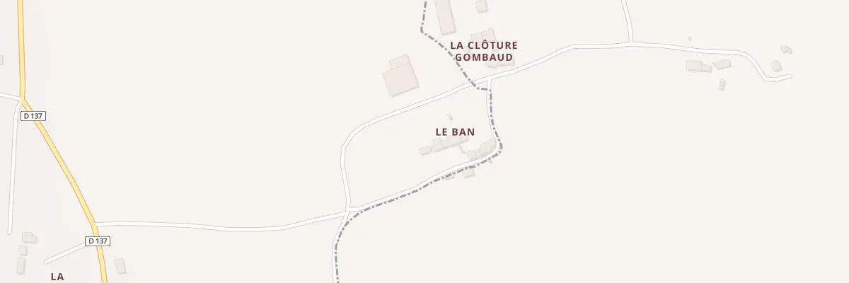 Plan du 5131 Le Ban à Saint-Gorgon