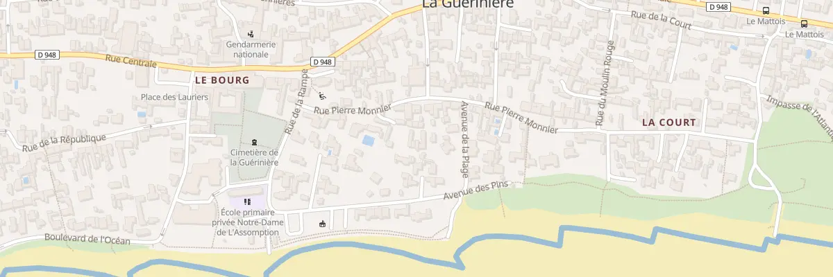 Plan du 18 Rue Pierre monnier à La Guérinière