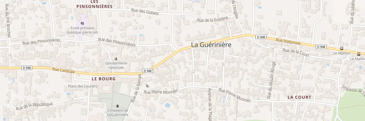 Plan du 22 Rue Nationale à La Guérinière