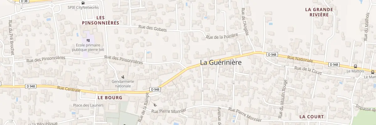 Plan du 25 Rue Nationale à La Guérinière