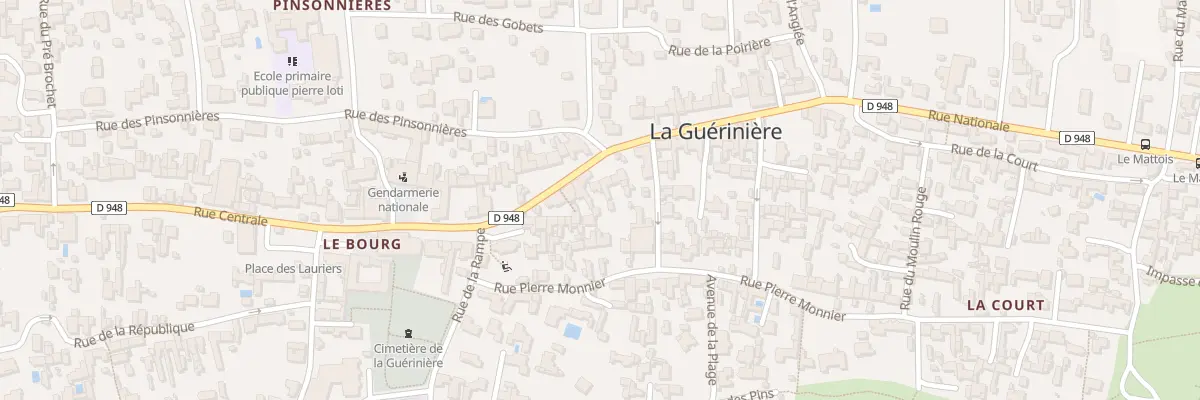 Plan du 18 Rue Nationale à La Guérinière