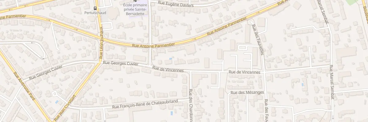 Plan du 50 Rue de Vincennes à Saint-Nazaire