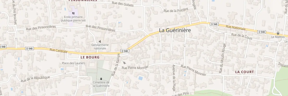 Plan du 16 Rue Nationale à La Guérinière