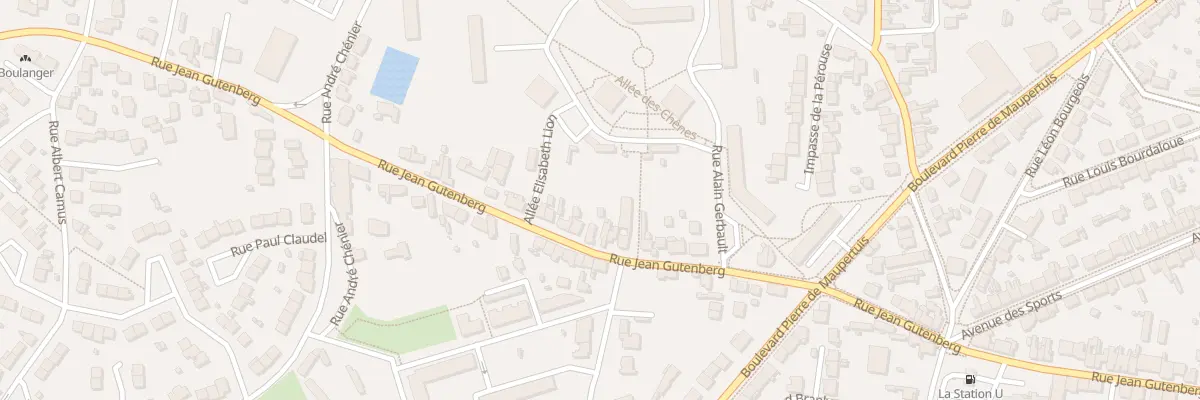 Plan du 92 Rue Jean Gutenberg à Saint-Nazaire