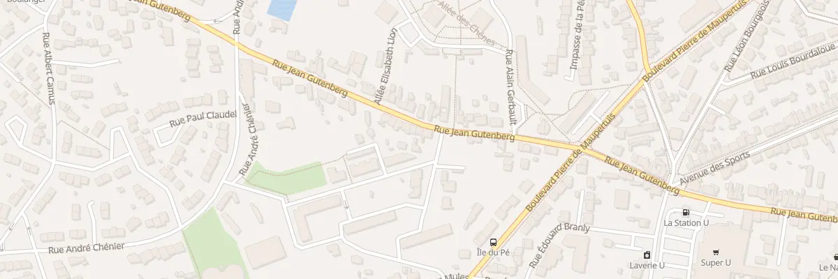 Plan du 4 Rue Jean Gutenberg à Saint-Nazaire