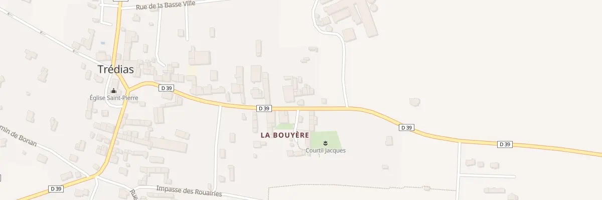 Plan du 5023 La Bouyere à Trédias
