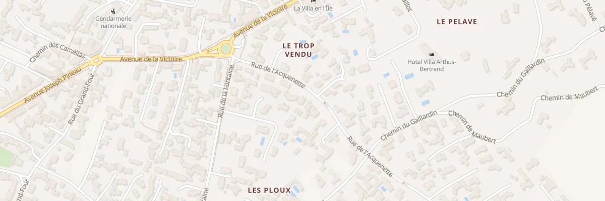 Plan du 8 Rue de l’Acquenette à Noirmoutier-en-l’Île