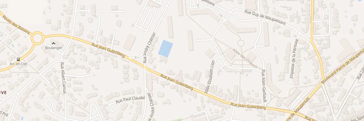 Plan du 110 Rue Jean Gutenberg à Saint-Nazaire