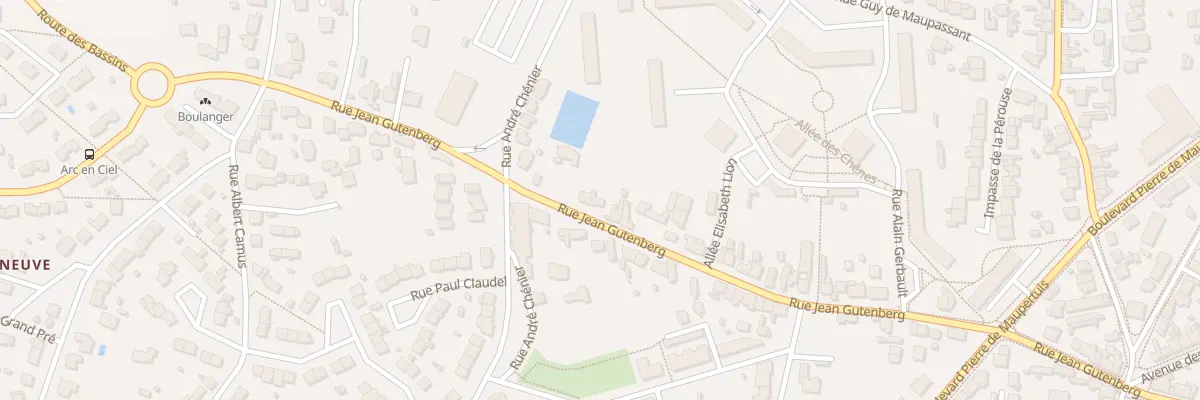 Plan du 112 Rue Jean Gutenberg à Saint-Nazaire