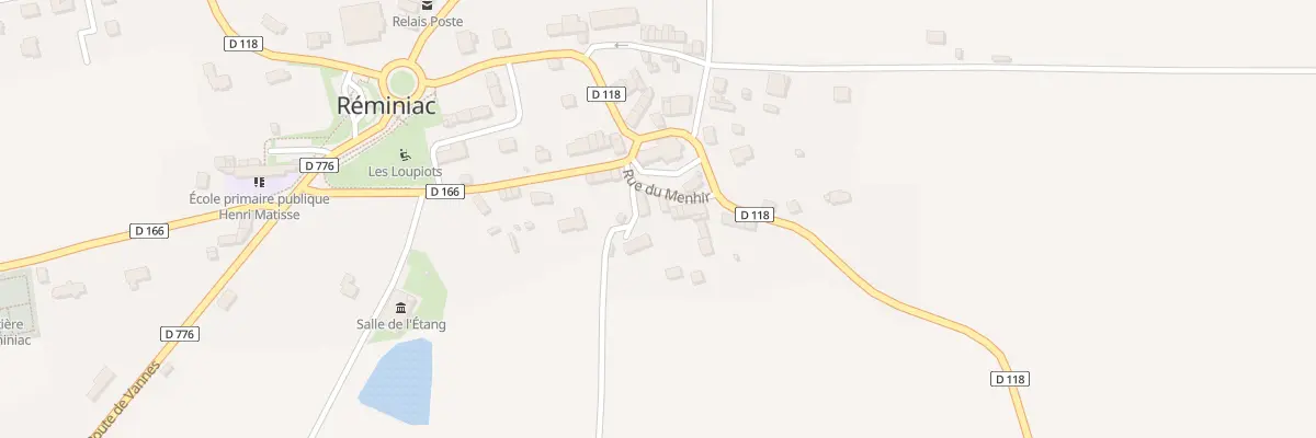 Plan du 1 Rue du Menhir à Réminiac