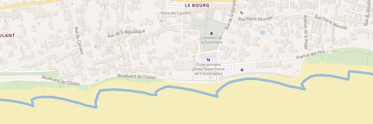 Plan du 2 All du Bon Secours à La Guérinière