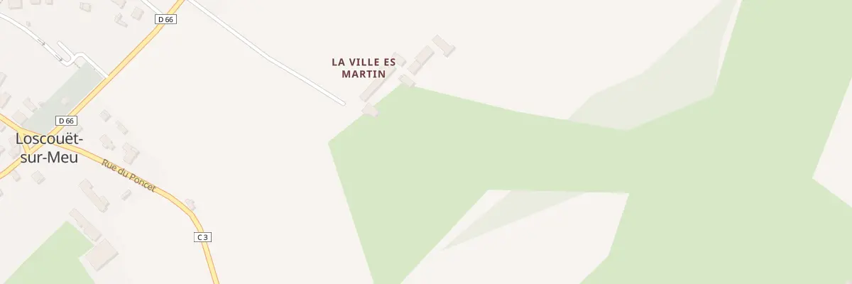 Plan du 5095 La Ville Es Martin à Trémorel