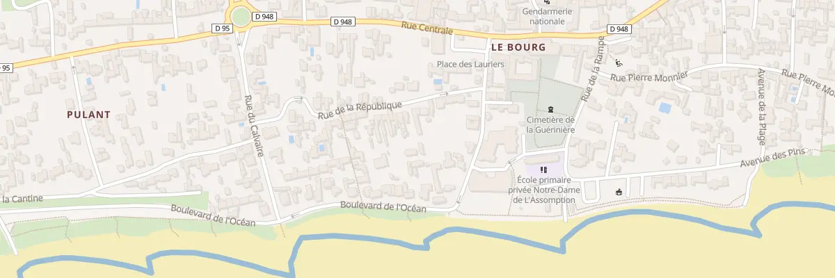 Plan du 4 Bd de l’Océan à La Guérinière