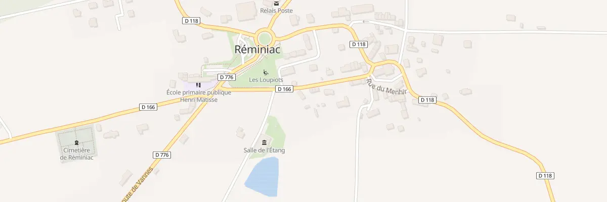 Plan du 1 Rue de l’Étang à Réminiac
