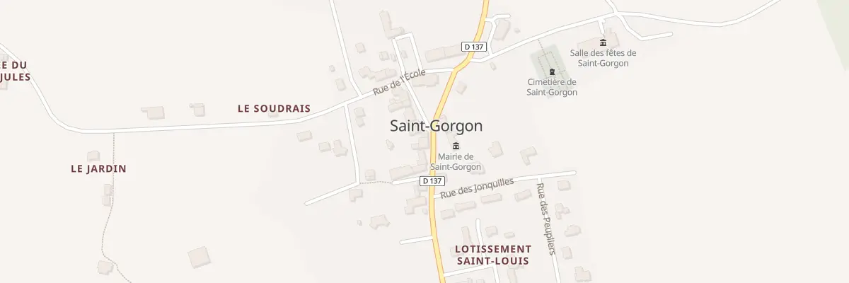 Plan du 5037 Rue du 19 Mars 1962 à Saint-Gorgon