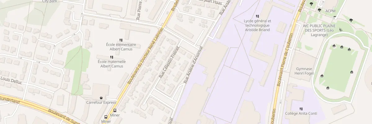 Plan du 25 Rue Arsène d’ Arsonval à Saint-Nazaire