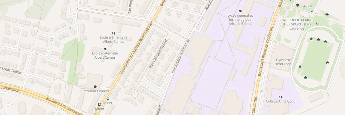 Plan du 23 Rue Arsène d’ Arsonval à Saint-Nazaire