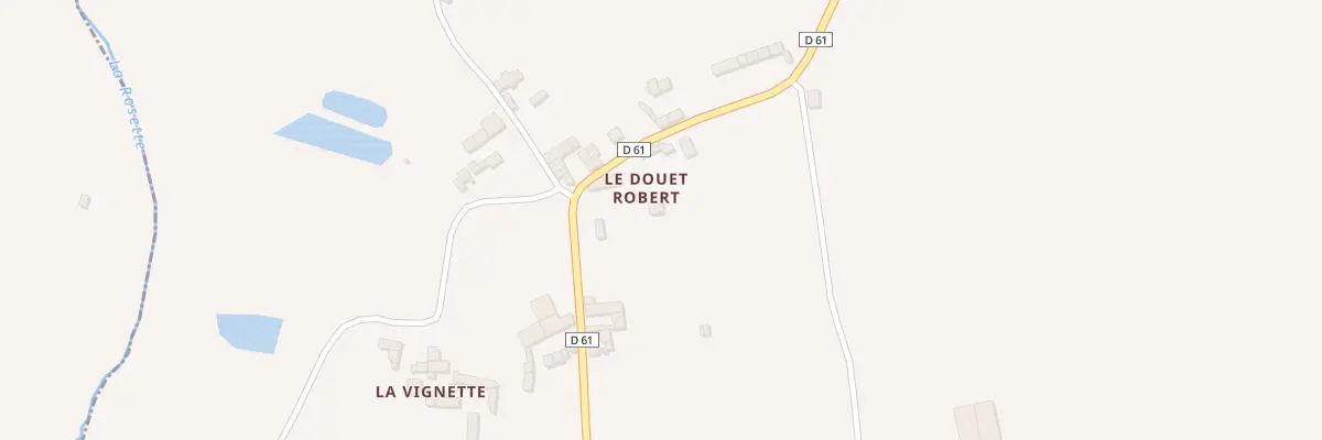 Plan du 5080 Le Douet Robert à Trédias